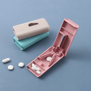 Hộp dụng cụ cắt thuốc nhựa lúa mạch viên nén chính xác kiêm hộp đựng thuốc tiện dụng