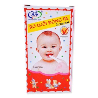 Rơ lưỡi Đông Fa 3 Con Nai giúp vệ sinh, làm sạch lưỡi, răng miệng cho bé