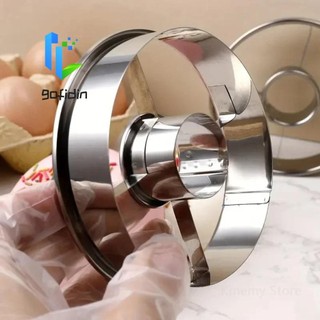 Khuôn bánh rán bằng thép không gỉ GOFIDIN, Dụng cụ làm bánh Máy cắt bánh mì chống gỉ, Dụng cụ trang trí bánh Dụng cụ cắt bánh quy DIY Bánh ngọt