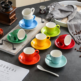 Bộ đĩa cà phê espresso 80ml châu âu gốm cà phê espresso nhỏ tinh tế mini cốc cà phê cốc cà phê cà phê cốc sứ