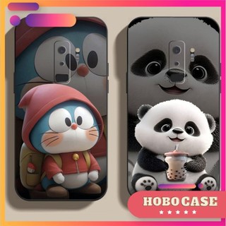 Ốp lưng Samsung Galaxy S9, S9 Plus in hình Gấu, Thỏ, Doraemon cạnh viền vuông có bảo vệ camera