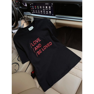 Áo Phông Love And đen + Quần Dạ Nude Chouchou