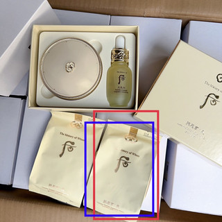 Lõi phấn nước tone 21 whoo gongjinhyang mi luxury golden cushion glow spf50+/pa+++ 13gam - hàng tách set