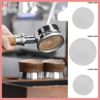 Lush 51mm, 53mm, 58mm 100 chiếc bột cà phê bát lọc giấy cho máy pha cà phê espresso