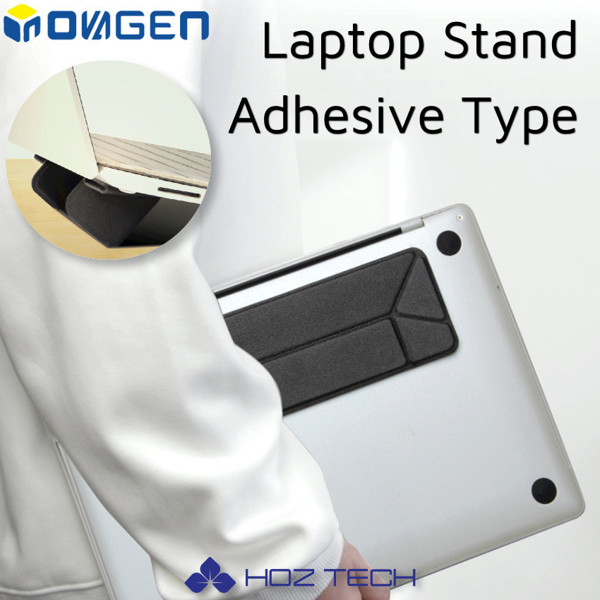 Inovagen Giá đỡ laptop/máy tính bảng bằng da PU, gập gọn, điều chỉnh độ cao, dễ mang theo
