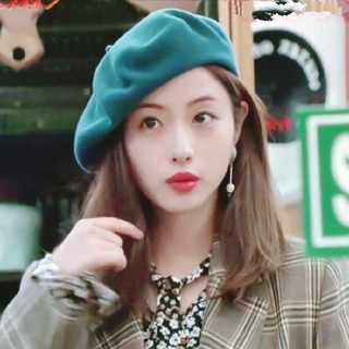 Mũ nồi Len Beret Retro Mũ Len Họa sĩ Chất dày Ulzzang Hàn Quốc cho nữ