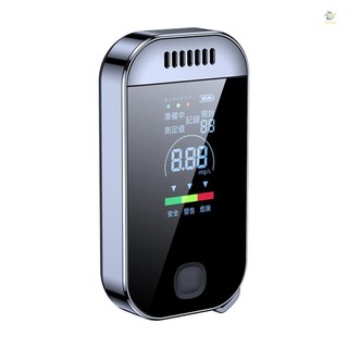Máy kiểm tra cồn cầm tay có độ chính xác cao Breathalyzer Máy dò cồn không tiếp xúc USB có thể sạc lại với chức năng báo động màn hình LED kỹ thuật số
