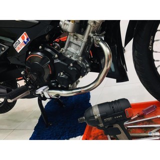 Cổ pô ex 150, cổ bô exciter 150 inox 304 loại dày không gỉ sét cổ pô inox 304 ex150 exciter 150 ex 150