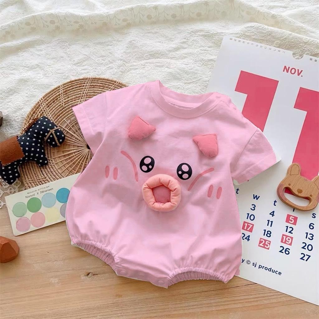 Bộ body ngắn tay bodysuit áo liền quần bộ đồ liền thân Babyshop88vn cho bé trai bé gái M10.3.24-1