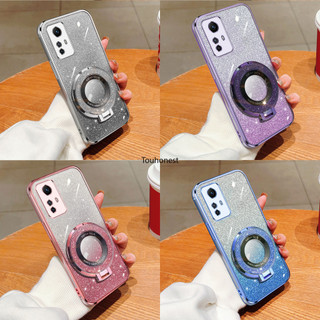 Vỏ Cho Casing For Xiaomi Redmi Note 12S Case Luxury Sparkling Fashion Glitter Stand Bling Phone Cassing Cases Soft Cover XO Ốp Lưng Sang Trọng Lấp Lánh Thời Trang Lấp Lánh Đứng Bling Điện Thoại Vỏ Bọc Mềm