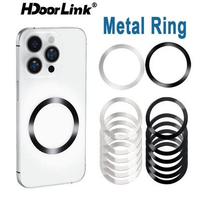 Hdoorlink Mgsafe Vòng Nam Châm Siêu Mỏng Phụ Kiện Miếng Dán Mặt Sau Vòng Kim Loại Cho Tất Cả Các Điện Thoại 1 Chiếc 5 Chiếc