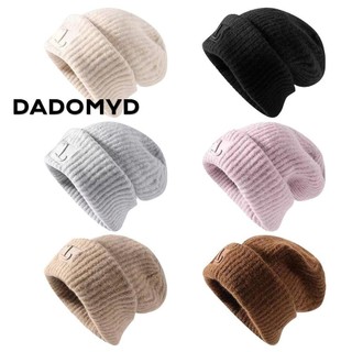 DADOMYD Len Dệt Kim Màu Trơn Chống Gió Giữ Ấm Mùa Đông Cho unisex