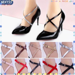 Dây Buộc Giày Cao Gót Da PU Khóa Kim Loại Chống Trượt Tùy Chỉnh Tiện Dụng Cho Nữ