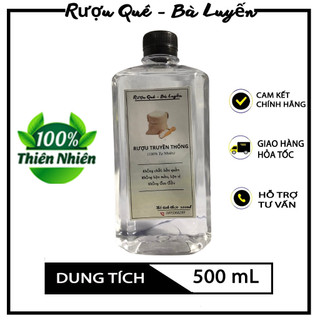 (FREESHIP) Rượu Trắng Men Ngọt Thơm Hương Vị Tự Nhiên An Toàn 500ml (hàng chuẩn tự nhiên) - Rượu Quê Bà Luyến