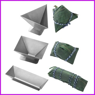 Khuôn làm bánh bao gạo bằng thép không gỉ Khuôn Zongzi truyền thống Trung Quốc Khuôn ép bánh bao có thể tái sử dụng Khuôn ép bền cingvn cingvn cingvn