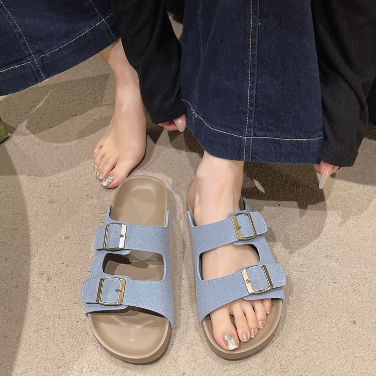 Size 35-45 Thời Trang Hàn Quốc Y2K Retro Dép Nữ Đế Dày Phong Cách Ngoài Trời Chống Trơn Trượt Nhẹ Kỳ Nghỉ Màu Sắc Phù Hợp Với Mặc Bên Ngoài Đế Mềm Lười Một Chân Bàn Đạp Birken Dép St | BigBuy360 - bigbuy360.vn