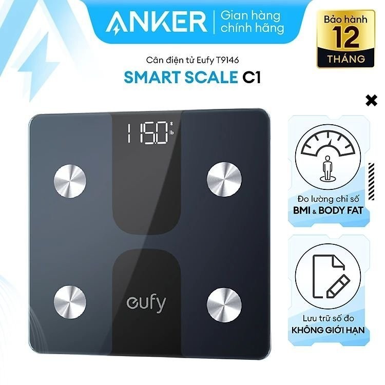 Cân điện tử thông minh Eufy by Anker Smart Scale C1 T9146