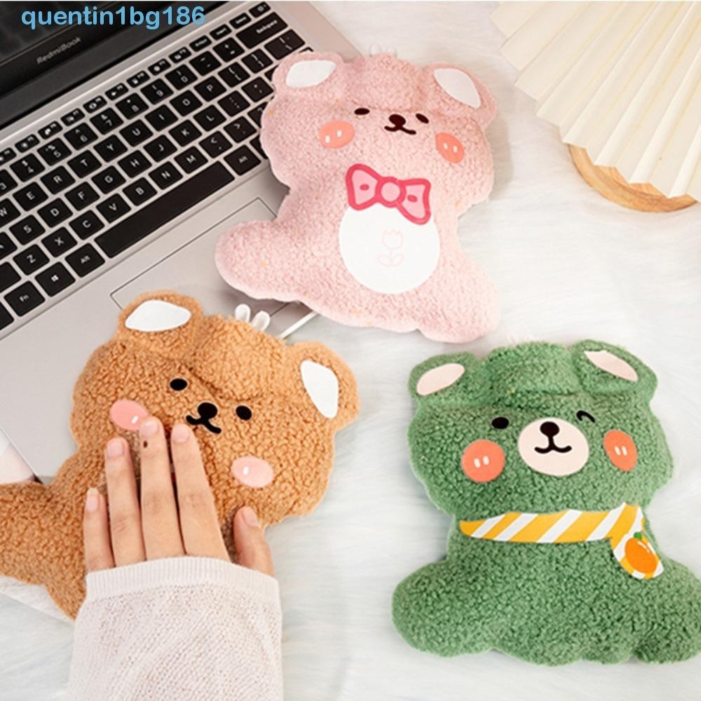 Bình Nước Nóng QUENTIN1BG, Túi Nước Nóng Flannel Dễ Thương, Máy Làm Ấm Tay Vai Di Động Mềm Có Thể Tái Sử Dụng Gói Nhiệt Mùa Đông