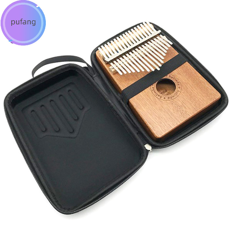 Pufang 17-Tone Kalimba Thumb Dày Kalimba Hộp Bảo Quản Nhạc Cụ Kalimba vn