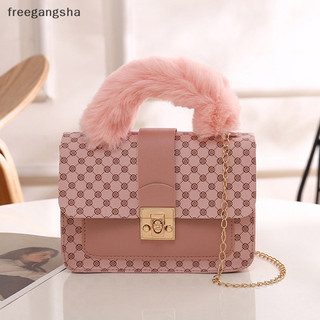 [Freg] Túi Tote Nữ Lông Mềm Mại Sang Trọng Túi Đeo Ngang Thiết Kế Tay Cầm Trên Túi Xách Ví Ấm FDH