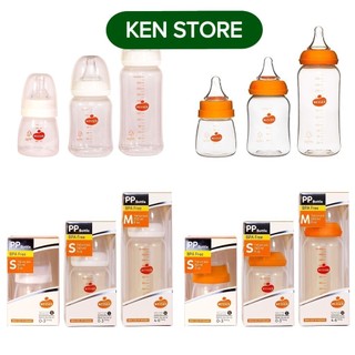 Bình sữa cổ hẹp có van chống sặc Wesser 60ml / 140ml /  250ml KEN STORE