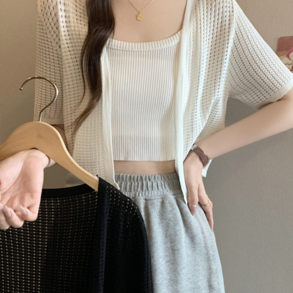 YAYUAN Short Knitted Cardigan Women's