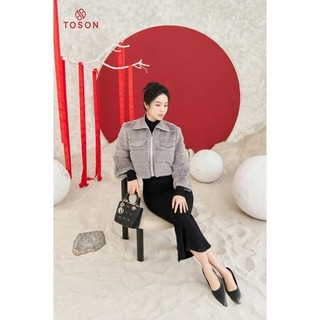 Áo ghi lông tầng kéo khóa TOSON 89980G13