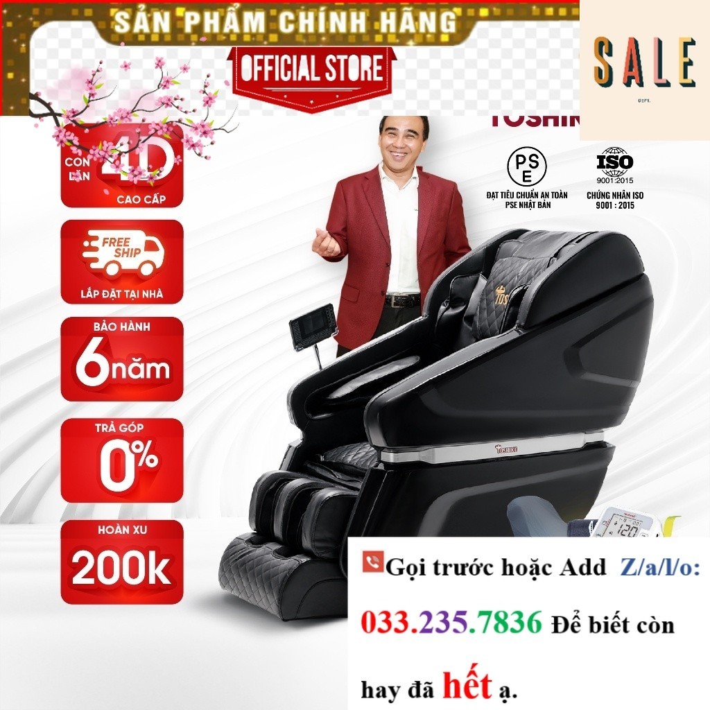  SỐC Ghế massage toàn thân Toshiko T65
