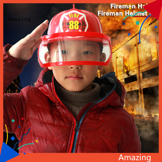Mũ bảo hiểm lính cứu hỏa Đồ chơi nhập vai Trẻ em Mũ lính cứu hỏa Đồ chơi đóng vai Mũ bảo hiểm lính cứu hỏa có thể điều chỉnh nhẹ cho trẻ mới biết đi Đồ chơi giả vờ giáo dục