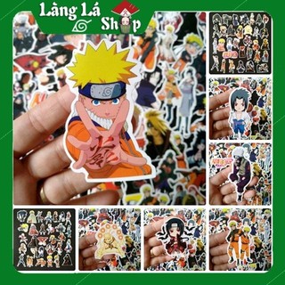 Miếng dán Sticker anime Naruto trọn bộ 110 hình - In rõ ràng sắc nét khó tróc