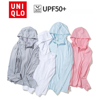  Uniqlo Nữ Upf50 + Áo khoác Airism Thoáng Khí Uv Thể Thao Chống Nắng Che Nắng Da Áo Gió 