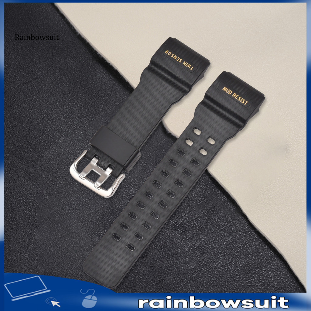 [Rb] Dây đeo đồng hồ bằng nhựa mềm chống thấm nước 28mm Dây đeo thay thế đồng hồ nam Tương thích cho Casio GG-1000 / GWG-100 / GSG-100