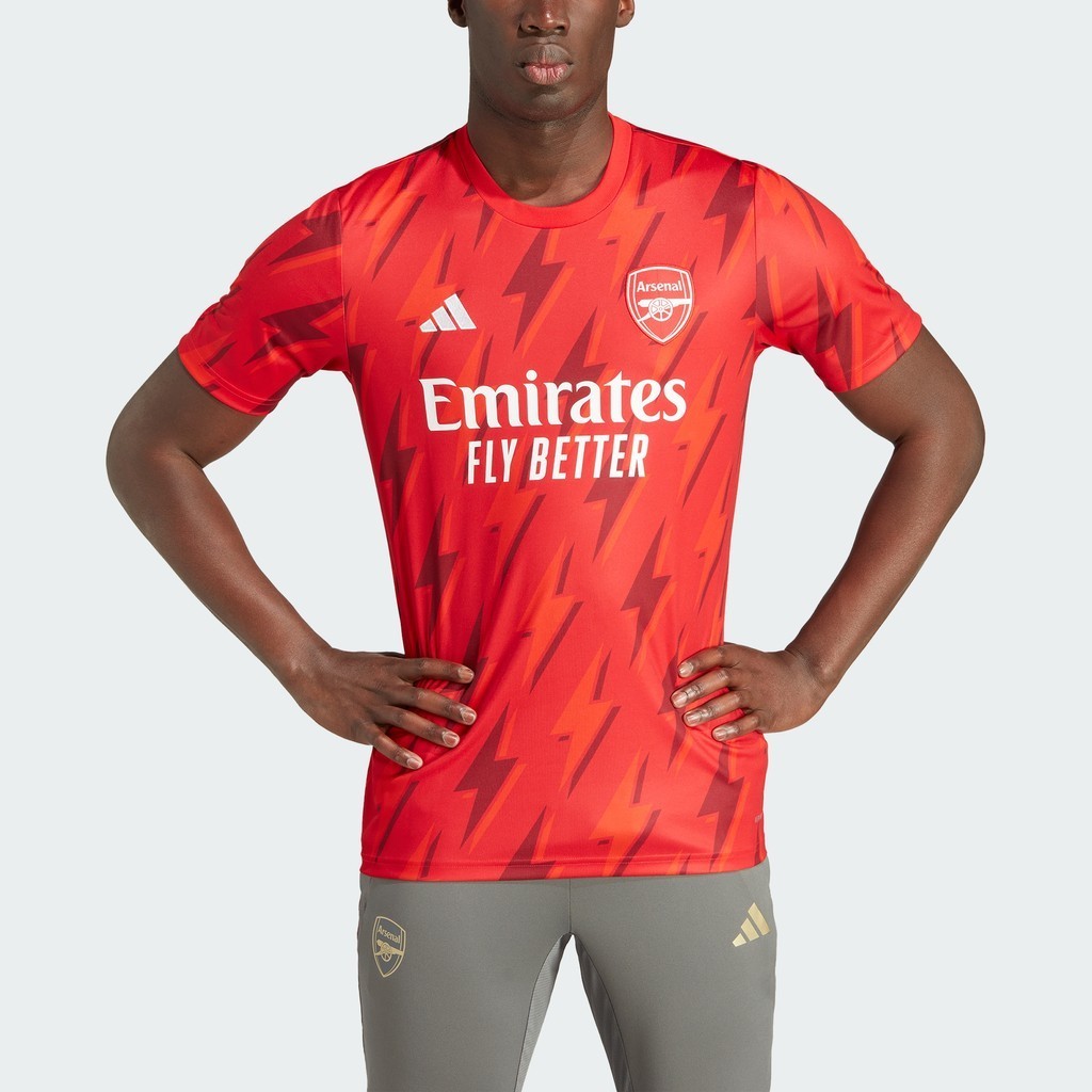 adidas Bóng đá Áo Jersey Trước Trận Arsenal Nam Đỏ HZ2193