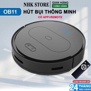 Robot hút bụi, robot lau nhà thông minh ob11 - đa chế độ, bánh to, hút khỏe, tự động về sạc khi hết pin !