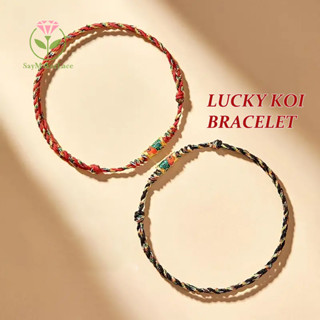 [Saymakerlace] Vòng tay may mắn dây màu đỏ đen thủ công dành cho nam nữ, Vòng tay có thể điều chỉnh Quà tặng hoàn hảo cho cặp đôi và người bạn thân nhất