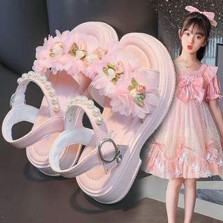 Xăng đan bé gái giày đế mềm trẻ em thời trang bé gái giày trẻ em xăng đan công chúa trẻ em