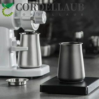Cốc lọc bột cà phê CORDELLAUB, có nắp rây bột cà phê lưới mịn, Dụng cụ xay Barista Thép không gỉ 304 Máy pha cà phê 3 trong 1