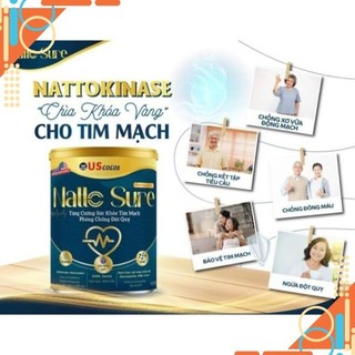 Sữa non natto sure tăng cường sức khỏe cho tim mịch - hộp 900g - htshop