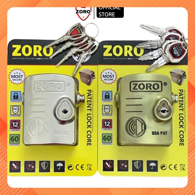 Ổ khóa chụp bát cửa Báo Động chống trộm ZORO hiệu quả - Ổ khóa chống cắt khoen cửa - ổ khóa chống trộm,chống cắt