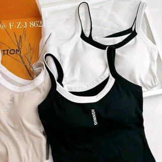 Áo hai dây may sẵn đệm ngực thun co giãn free size 45-60 kg hàng đẹp