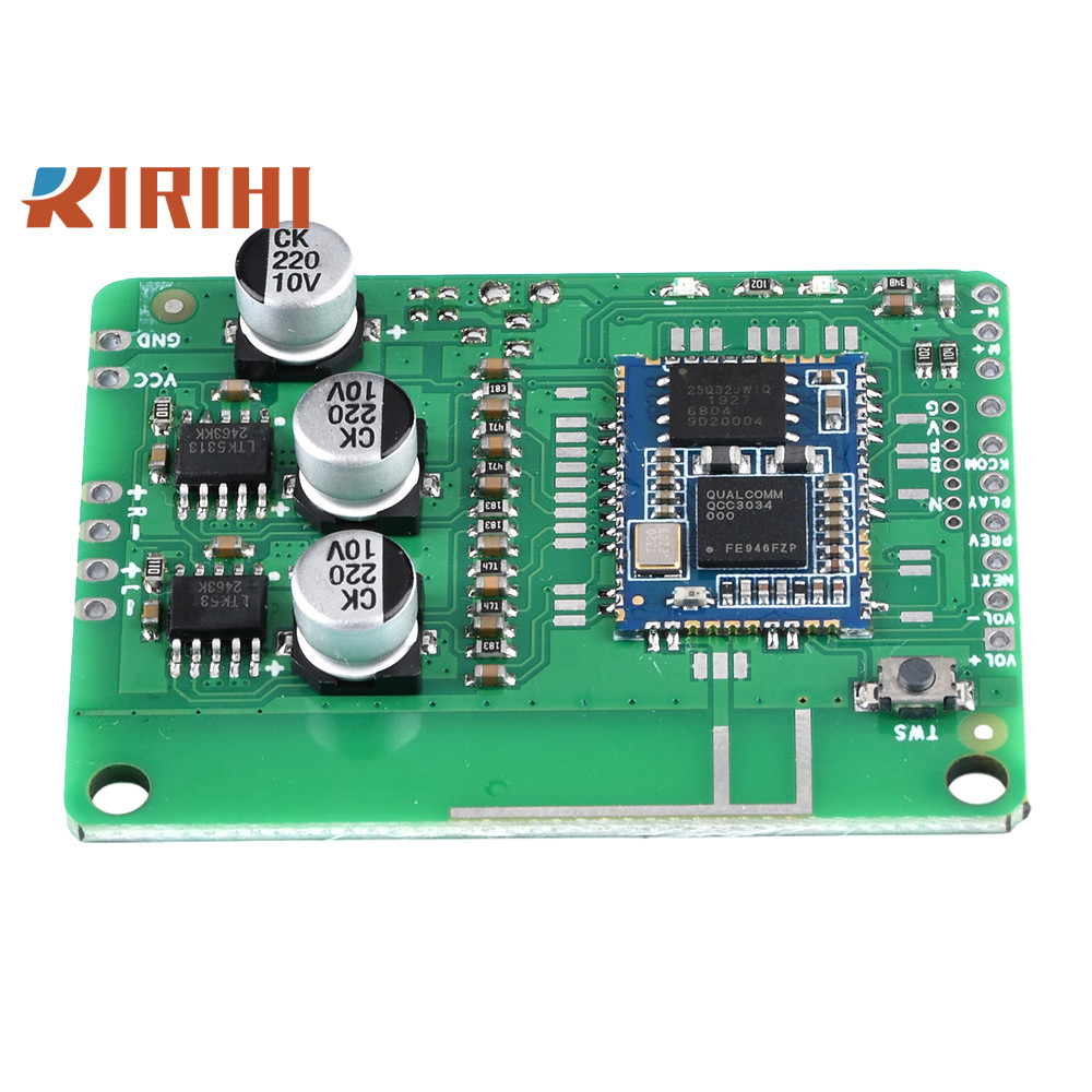 RIRIHI Bảng khuếch đại QCC3034 EQ Bluetooth 5.1 Qualcomm Hỗ trợ không mất tích APTX APTXLL APTXHD