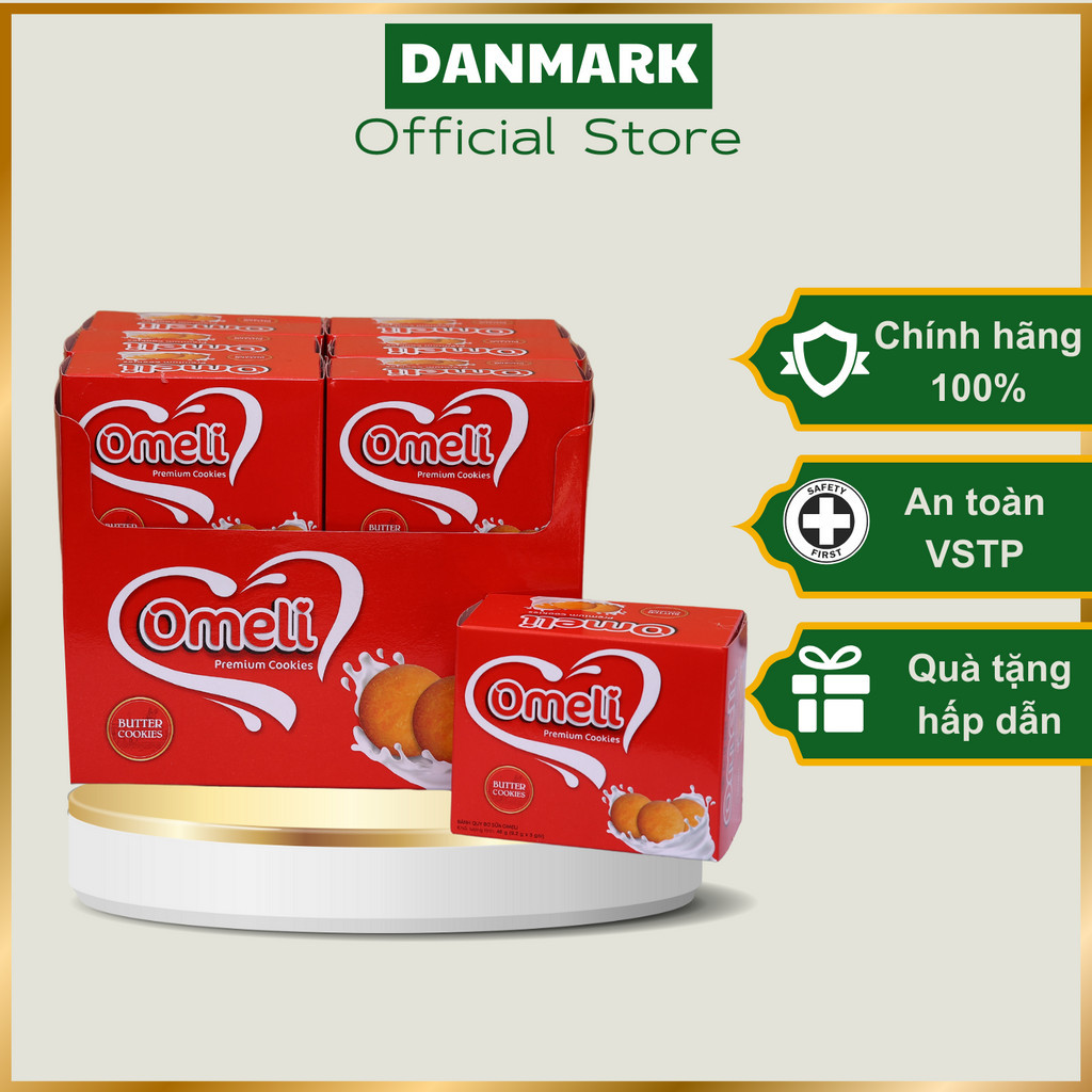 Khay Bánh Lễ 12 Hộp Bánh Quy Omeli 65g