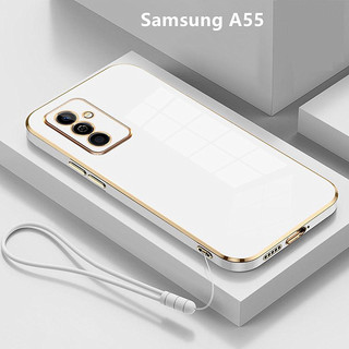 Ốp Lưng Samsung A55 Mềm mại Viền mạ điện Ốp Điện Thoại Samsung Galaxy A55 5G