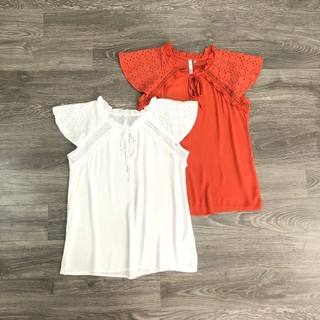 Áo Ny phối ren tay A611