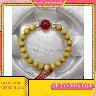 VÒNG TAY DÂU TẰM 3 BI BẠC TRỪ TÀ TRÁNH GIÓ CHO BÉ