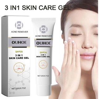 Kem Hỗ trợ giảm mụn 3 Trong 1 Phai Màu Mụn Đầu Đen Mụn Gel Mặt 20g Chăm Sóc Làm Mới Da L0Q5
