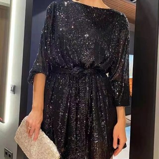 A.t.a Váy sequin dự tiệc ngày lễ Váy nhỏ