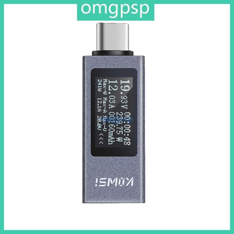 Omg KOWSI Đầu dò sạc điện thoại USB Máy kiểm tra điện áp Máy kiểm tra dòng điện USB Kiểm tra USB C Đ