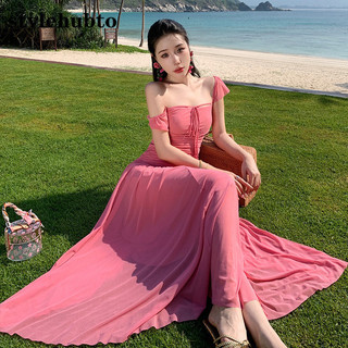 9240 # Stylehubto Đầm cổ một dòng cao cấp