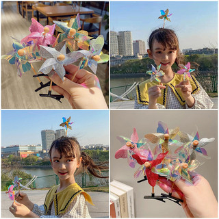 Sáng Bóng Pinwheel Kẹp Tóc Xoay Pinwheel Kẹp Tóc Thời Trang Phụ Kiện Tóc Cô Gái Quà Tặng Tiếp Liệu